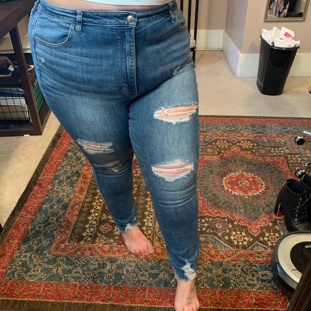 AE distresses jegging super stretch x